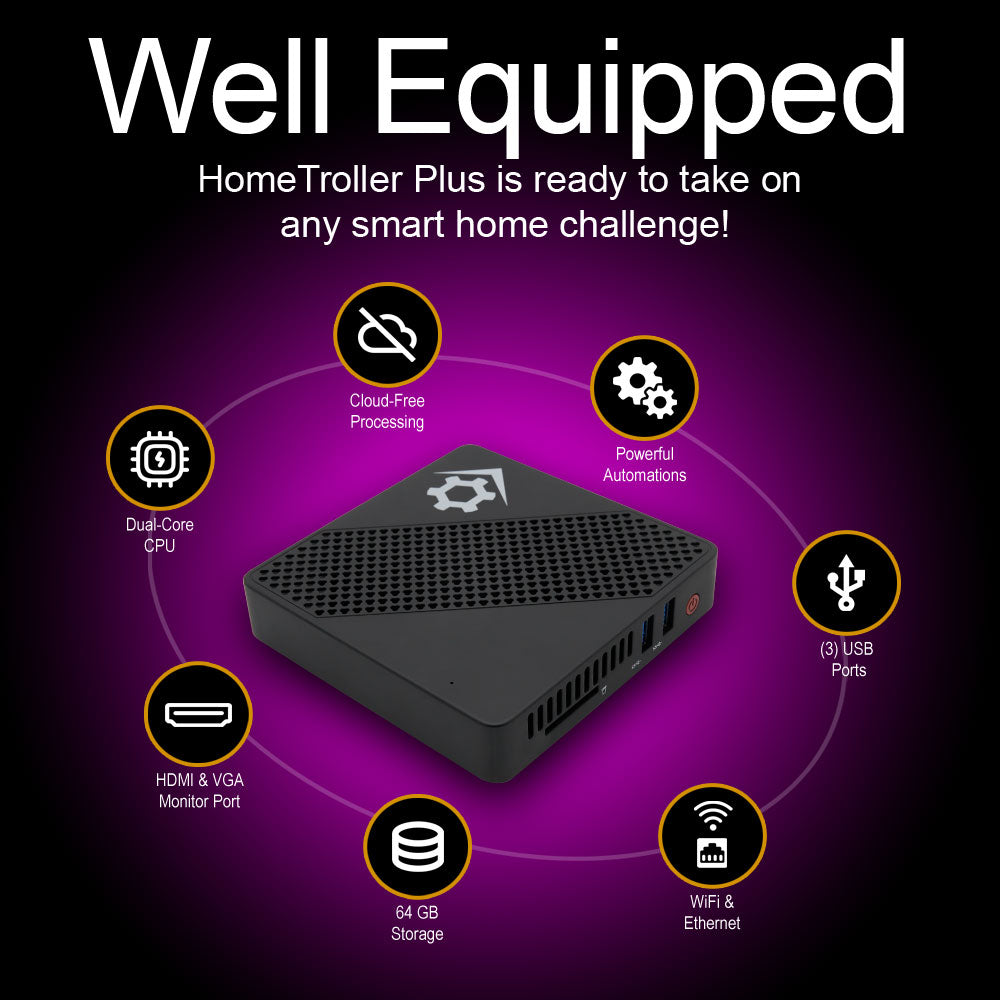 HomeSeer HomeTroller Plus Smart Home Hub (RENEWED)