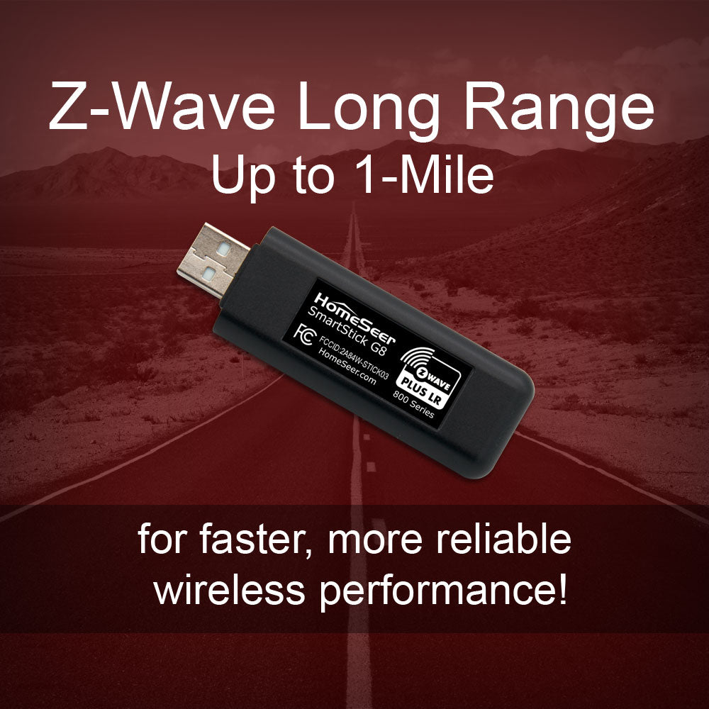 HomeSeer SmartStick G8 Z-Wave 800 Series Long Range (LR) Interface
