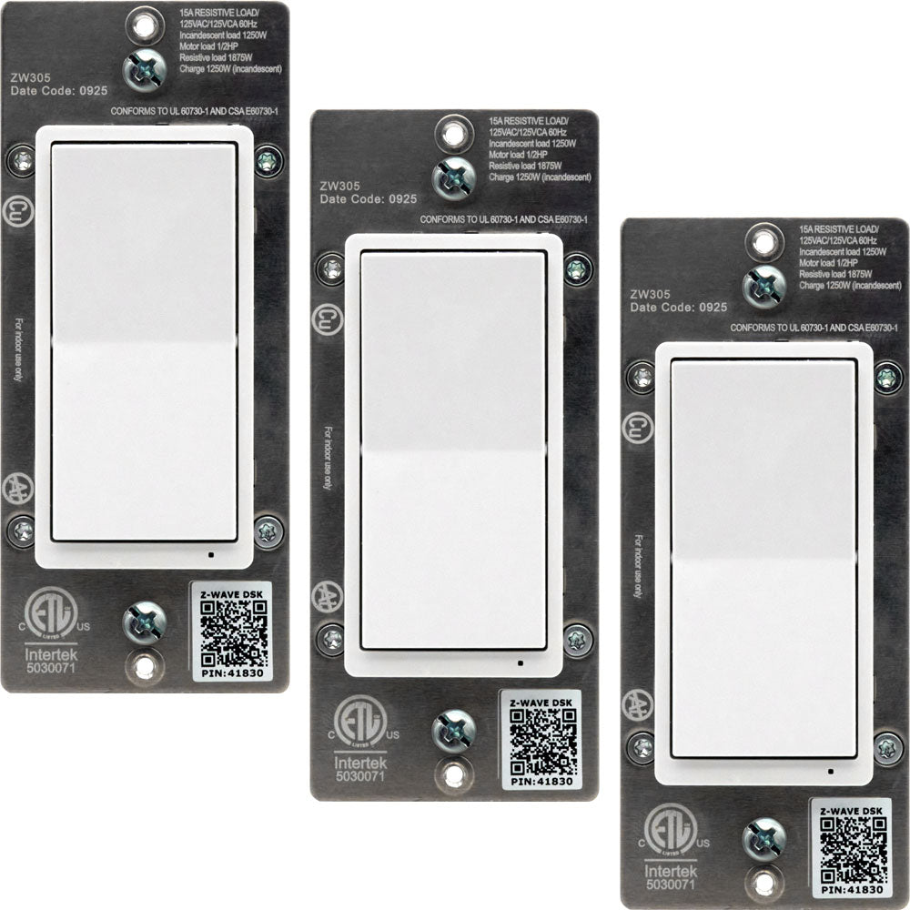 HomeSeer WS300 Smart Switch, 800 Series Z-Wave Long Range Technology
