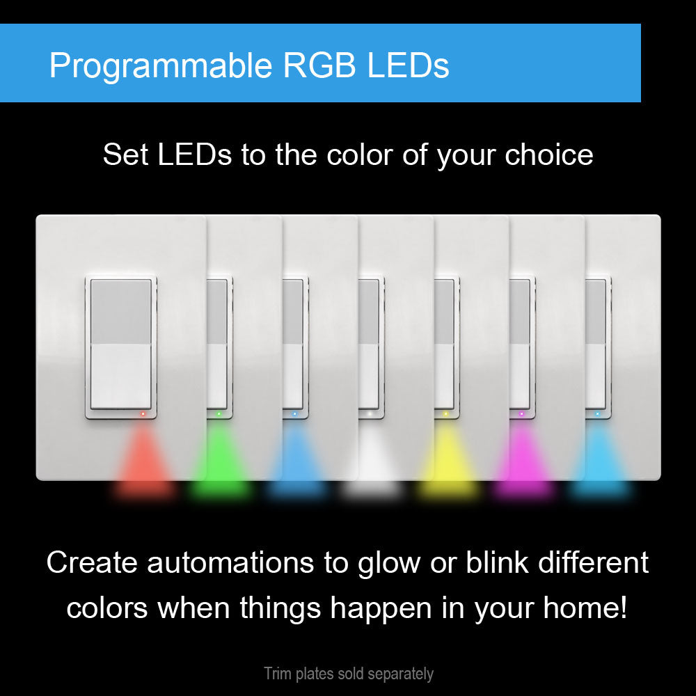 HomeSeer WS300 Z-Wave Long Range Scene-Capable RGB Smart Switch