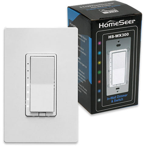 HomeSeer HS-WX300-R2 Z-Wave Plus Scene-Capable RGB Smart Dimmer & Switch