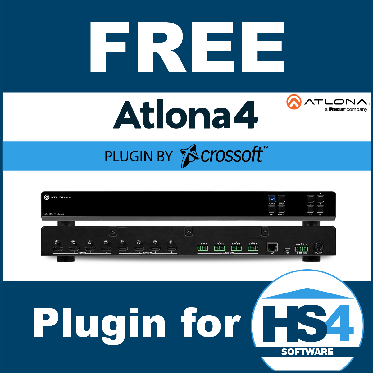 Crossoft Atlona4 Software Plugin for HS4