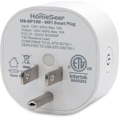 HomeSeer SP100 WiFi Smart Plug w/ Energy Monitoring (CLEARANCE)