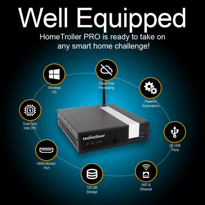 HomeSeer HomeTroller PRO Smart Home Hub (RENEWED)