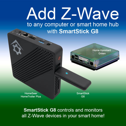 HomeSeer SmartStick G8 USB Interface/Radio/Dongle, 800 Series Z-Wave Long Range