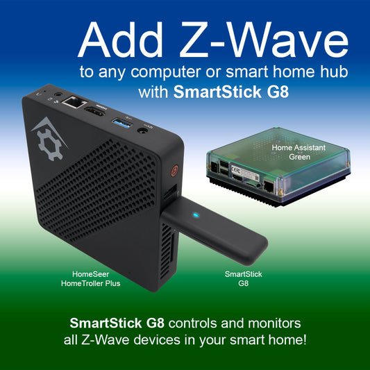 HomeSeer SmartStick G8 USB Interface/Radio/Dongle, 800 Series Z-Wave Long Range