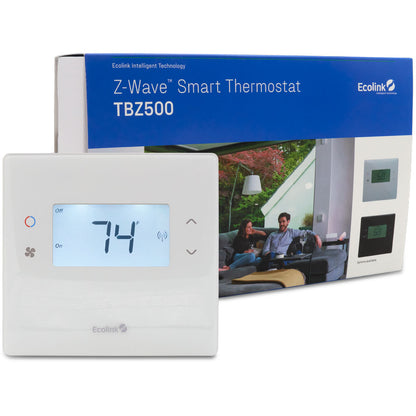 Ecolink TBZ500 Z-Wave Plus Battery-Powered Smart Thermostat