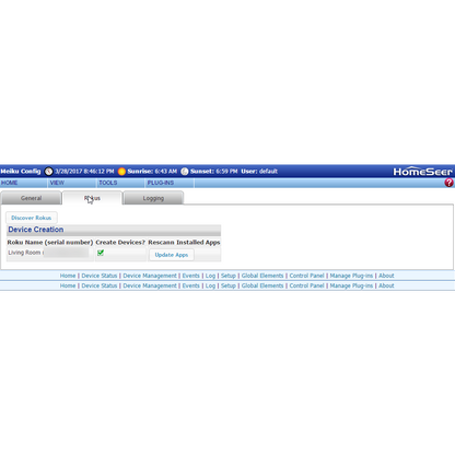 MeiKu Roku Monitor and Control Software Plugin for HS3:HomeSeer Store