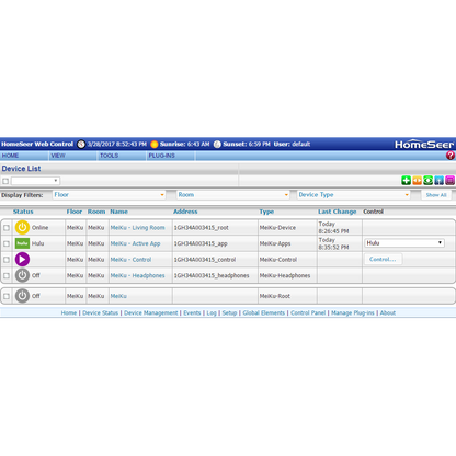 MeiKu Roku Monitor and Control Software Plugin for HS3:HomeSeer Store