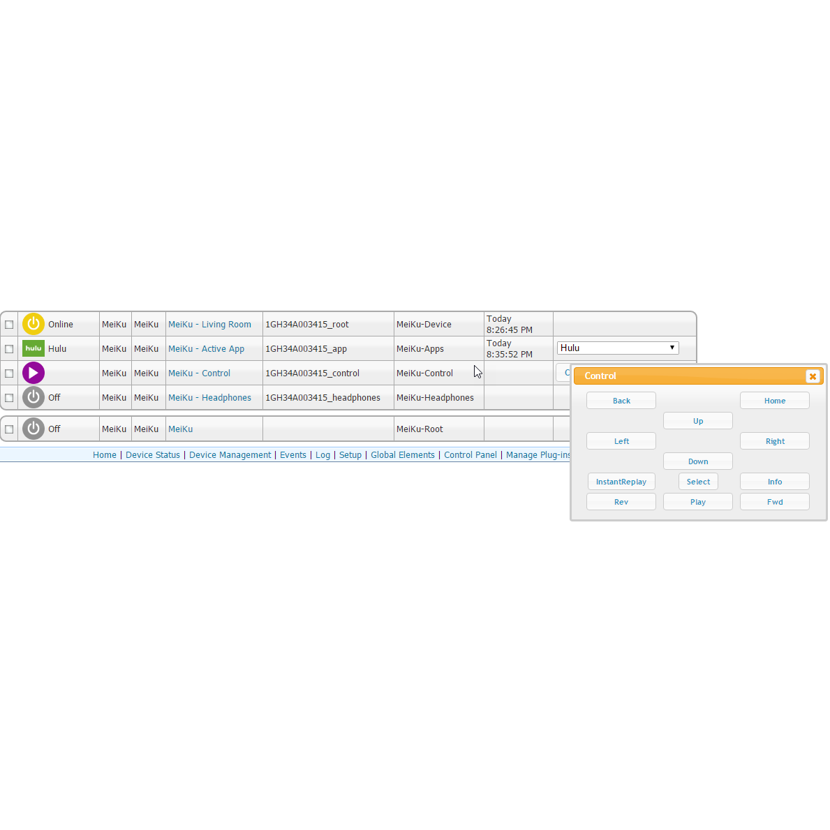 MeiKu Roku Monitor and Control Software Plugin for HS3:HomeSeer Store