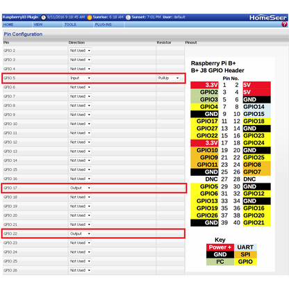 Spud RaspberryIO Software Plugin for HS3:HomeSeer Store