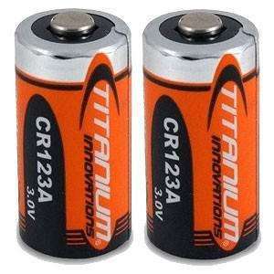 Titanium CR123A 3V Lithium Battery - 2 Pack:HomeSeer Store