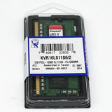 Kingston PC3L-12800 CL11 2GB 204-Pin RAM (25 Count)