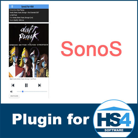 Dirk Corsus Sonos4 Software Plugin for HS4