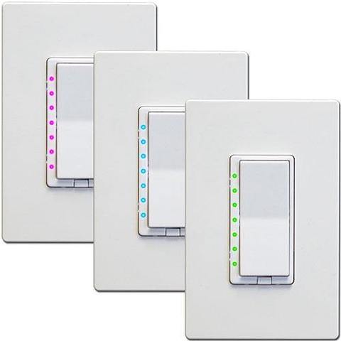 HomeSeer HS-WX300 Z-Wave Plus Scene-Capable RGB Smart Dimmer & Switch
