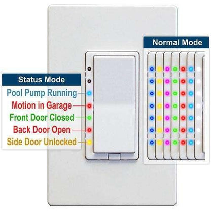 HomeSeer HS-WD200+ Z-Wave Plus Scene Capable RGB Wall Dimmer - OPEN BOX:HomeSeer Store