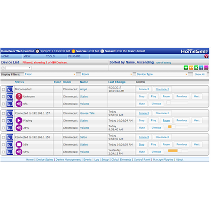 Spud Chromecast Software Plugin for HS3:HomeSeer Store